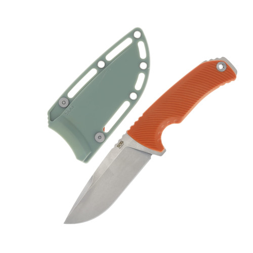 SOG Tellus Fx Blaze Orange 4.2in Stonewash Cli...