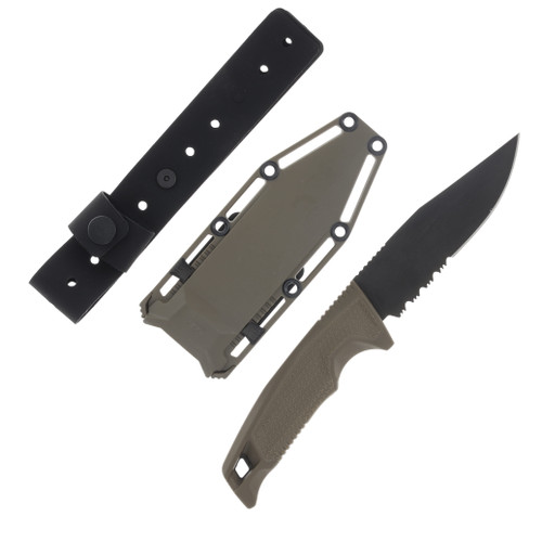 SOG Recondo Fx Fde 4.6in Black Part Serrated Cl...