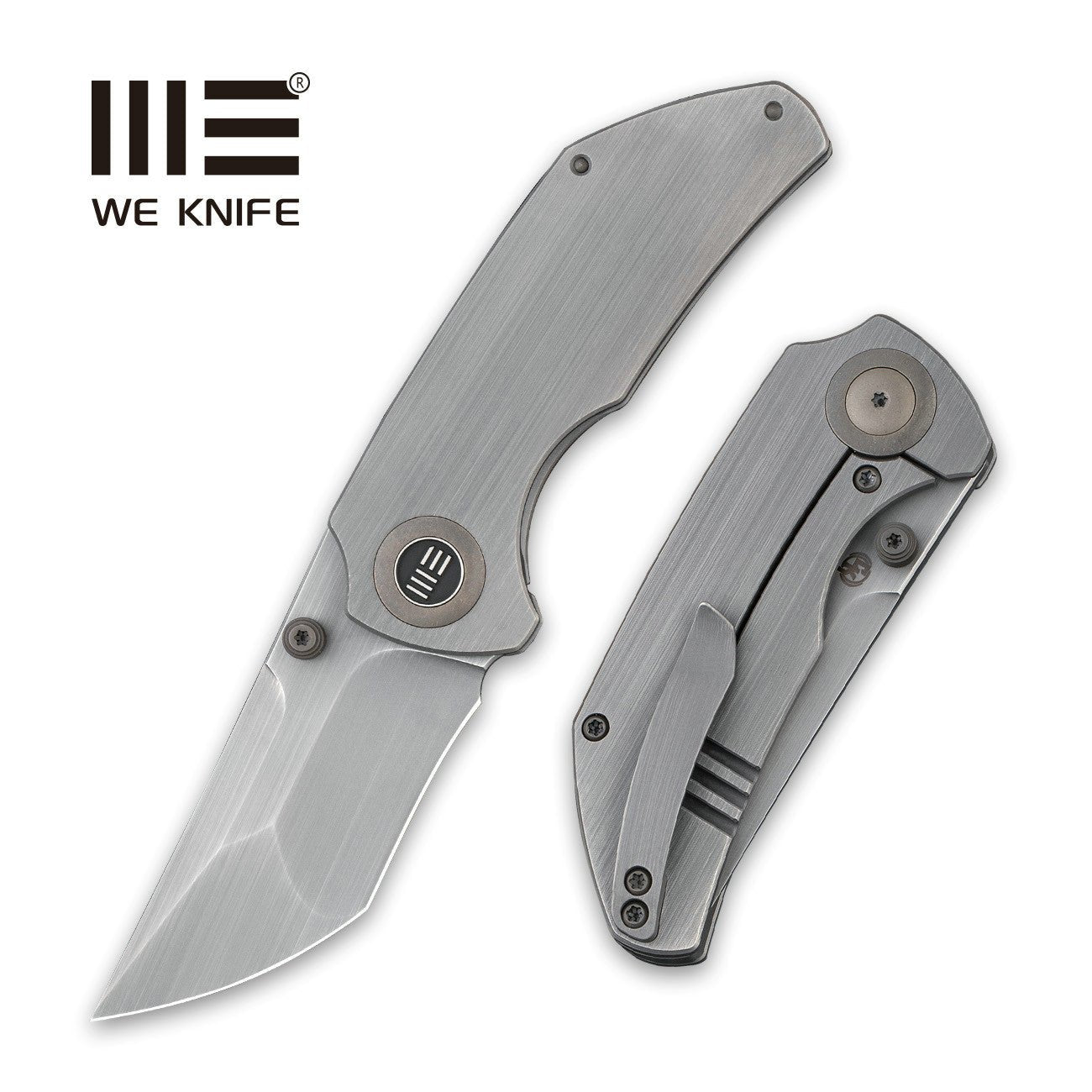 WEKNIFE Thug Thumb Stud Knife Titanium Handle (2.69" CPM 20CV Blade)
