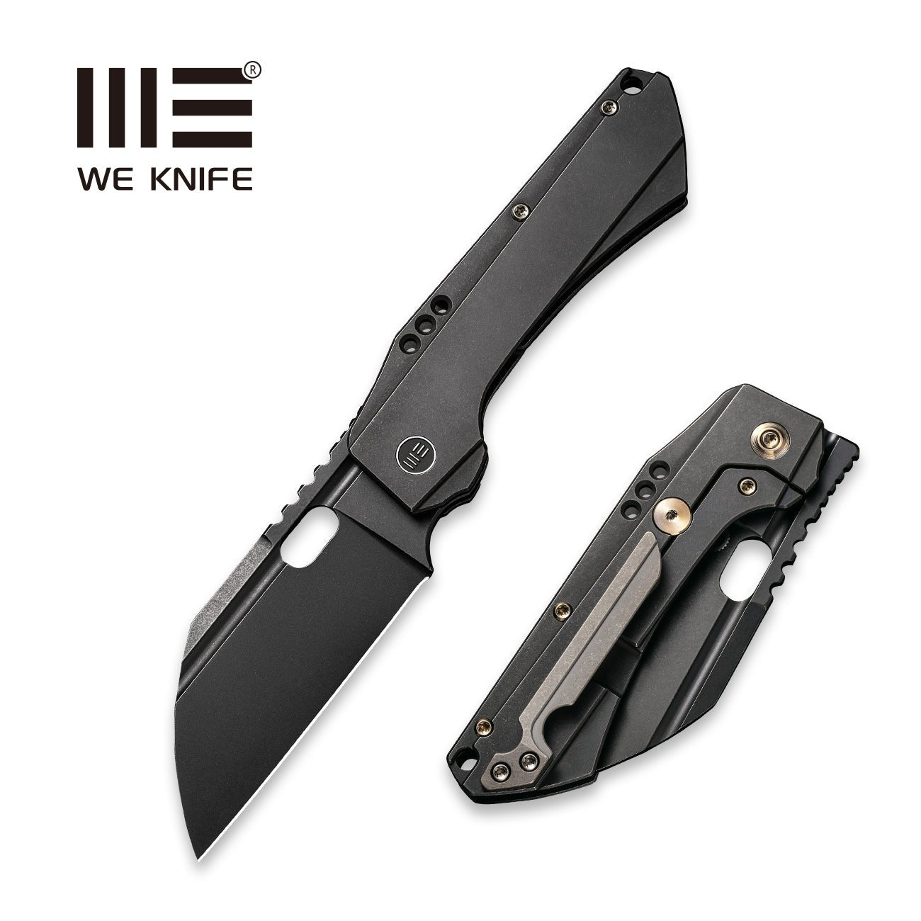 WEKNIFE Roxi 3 Front Flipper & Thumb Hole Knife Titanium Handle (3.14" CPM S35VN Blade) WE19072-2