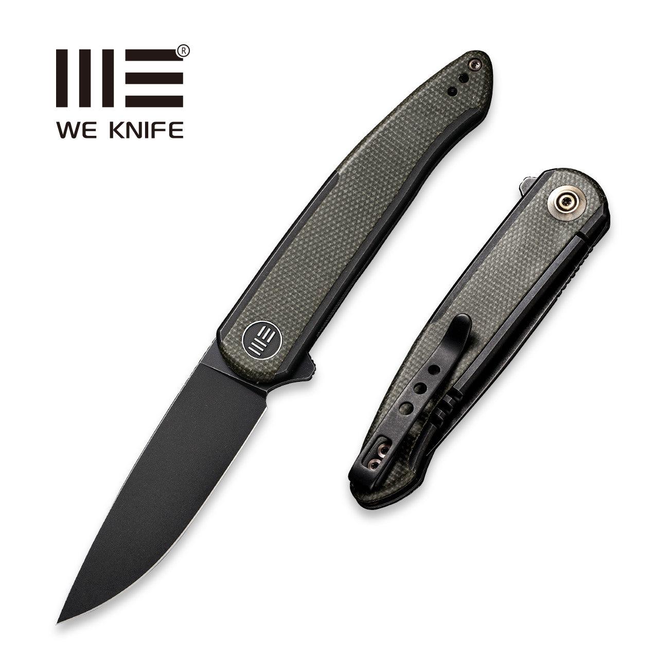 WEKNIFE Smooth Sentinel Flipper Knife Titanium & Micarta Handle (2.97" CPM 20CV Blade) WE20043-4